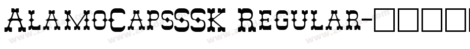 AlamoCapsSSK Regular字体转换